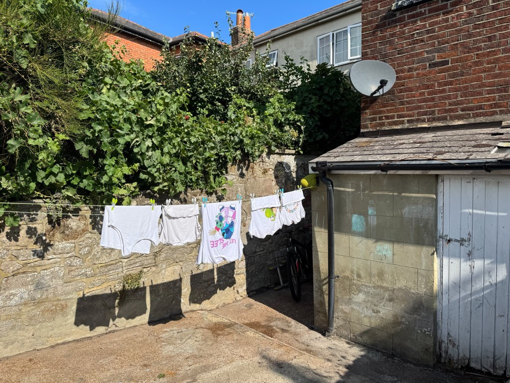 Lot: 116 - THREE-BEDROOM MID-TERRACE HOUSE FOR INVESTMENT - Rear garden with concrete patio